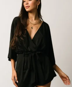 DD Vince Romper | Black 6 DD Vince Romper | Black