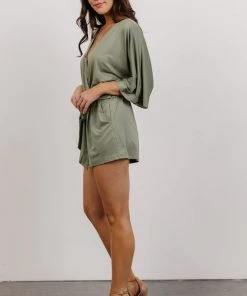 DD Boho Vince Romper | Dusty Sage