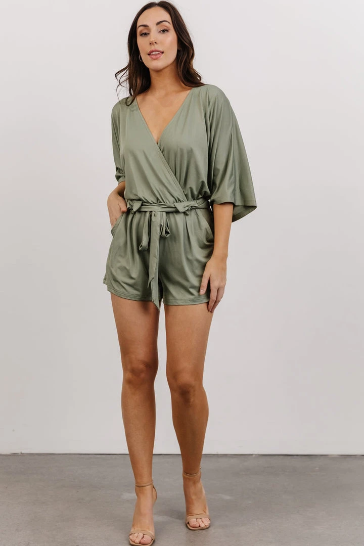 DD Boho Vince Romper | Dusty Sage 6 DD Boho Vince Romper | Dusty Sage