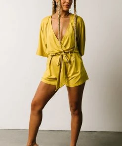DD Vince Romper | Tuscan Yellow Boho