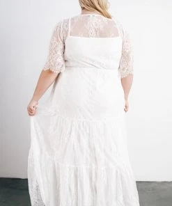 BB Custom Dresses Wanderlust Lace Maxi Dress | White