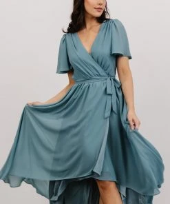 Soi Dresses Waverly Wrap Dress | Sea Glass 11 Soi Dresses Waverly Wrap Dress | Sea Glass