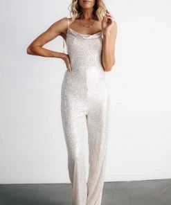 RR Bridal Willett Sequin Jumpsuit | Cream