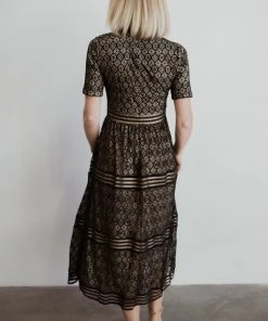 POL Windsor Lace Midi Dress | Black 11 POL Windsor Lace Midi Dress | Black