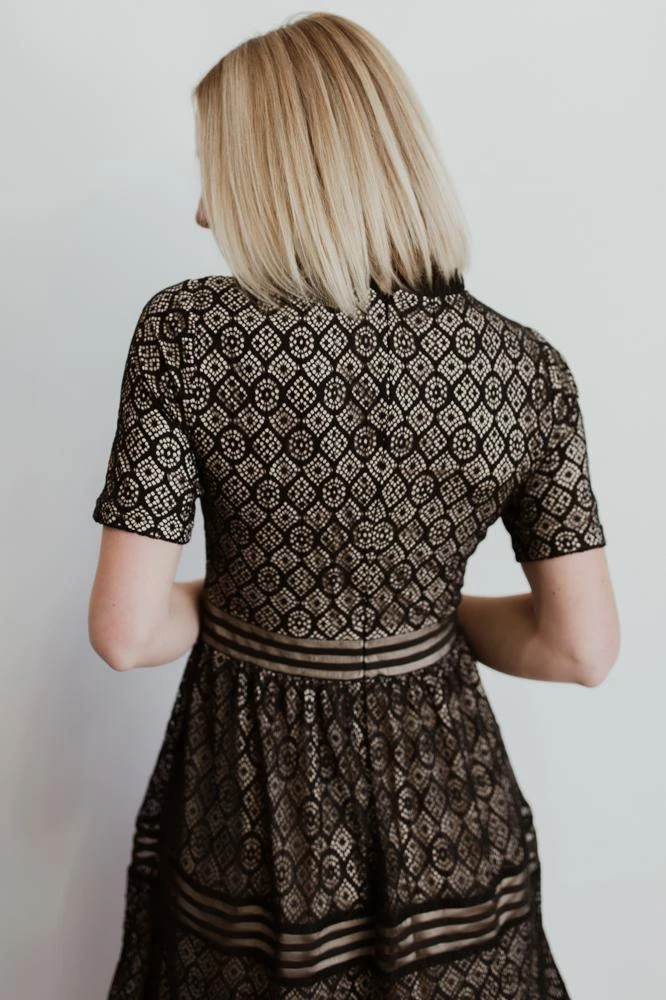 POL Windsor Lace Midi Dress | Black 5 POL Windsor Lace Midi Dress | Black