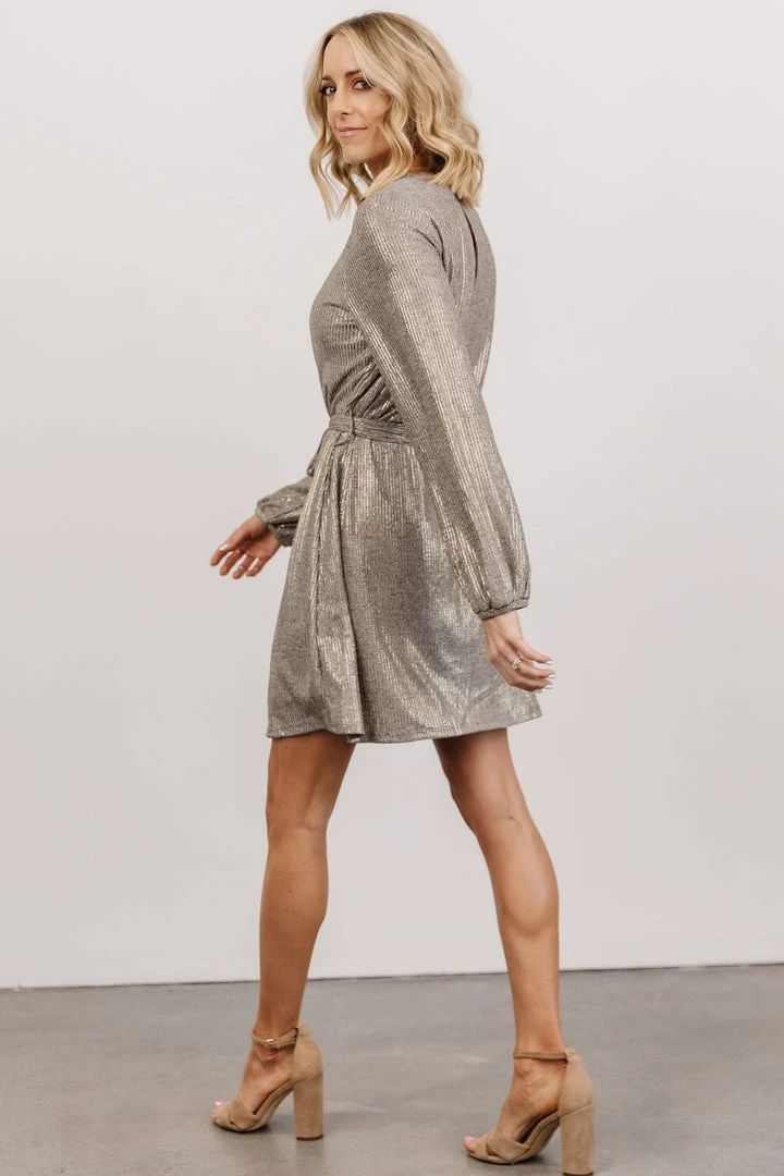 DF Xyla Sparkle Mini Dress | Silver 6 DF Xyla Sparkle Mini Dress | Silver