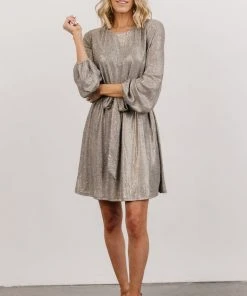 DF Xyla Sparkle Mini Dress | Silver