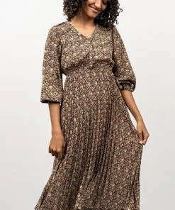 POL York Print Midi Dress | Black Dresses