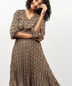 POL York Print Midi Dress | Black Dresses