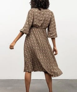 POL York Print Midi Dress | Black Dresses