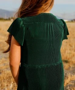 BB Custom Dresses Youth Athena Pleated Maxi Dress | Forest 11 BB Custom Dresses Youth Athena Pleated Maxi Dress | Forest