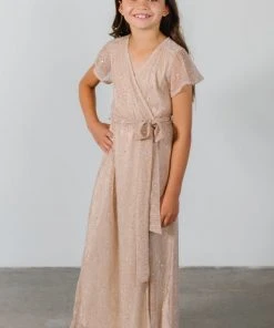BB Custom Dresses Youth Grace Sparkle Gown | Champagne