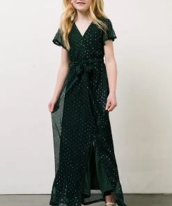 BB Custom Dresses Youth Grace Sparkle Gown | Emerald