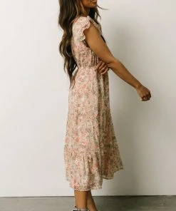 HAY Yvette Midi Dress | Pink Floral