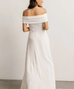 DD Zada Off Shoulder Maxi Dress | Off White Dresses