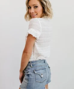 HAY Zara Lace Top | White