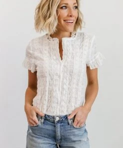 HAY Zara Lace Top | White 3 HAY Zara Lace Top | White