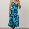 LUM Dresses Zo Lace Up Strap Dress | Navy Floral