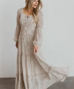 BB Custom Dresses Zoey Smocked Maxi Dress | Animal Print