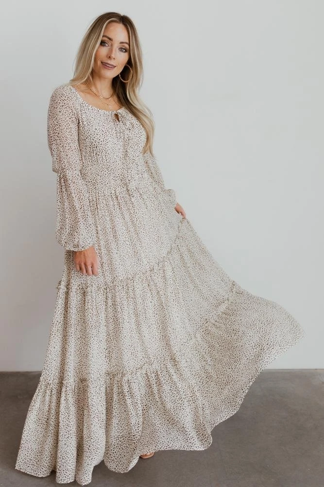 BB Custom Dresses Zoey Smocked Maxi Dress | Animal Print 4 BB Custom Dresses Zoey Smocked Maxi Dress | Animal Print